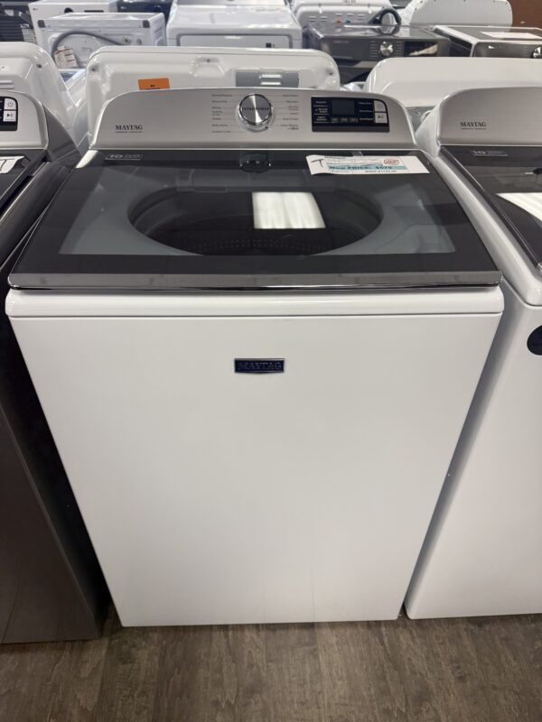 Maytag Smart Capable 5.3-cu ft High Efficiency Impeller Smart Top-Load Washer (White) ENERGY STAR