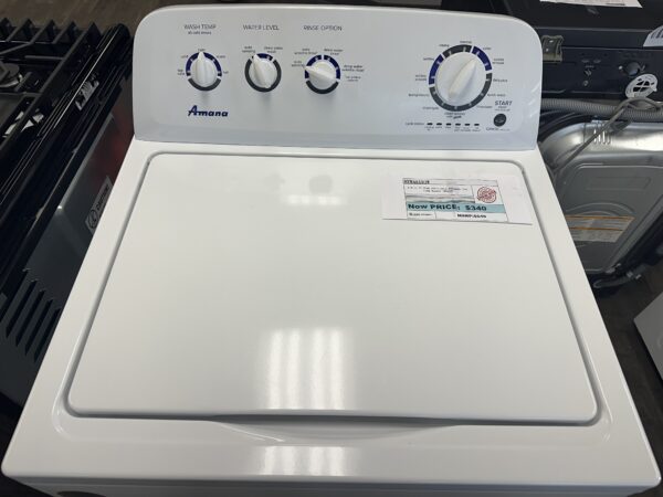 Amana 3.8-cu ft High Efficiency Agitator Top-Load Washer (White)