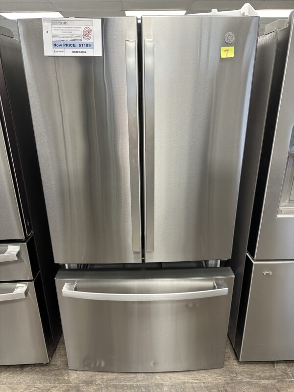 GE-27 cu. ft. French Door Refrigerator in Fingerprint Resistant Stainless with Internal Dispenser, ENERGY STAR