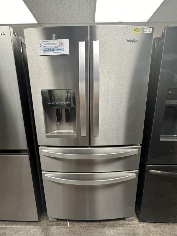 Whirlpool-24.5 cu. ft. French Door Refrigerator in Fingerprint Resistant Stainless Steel