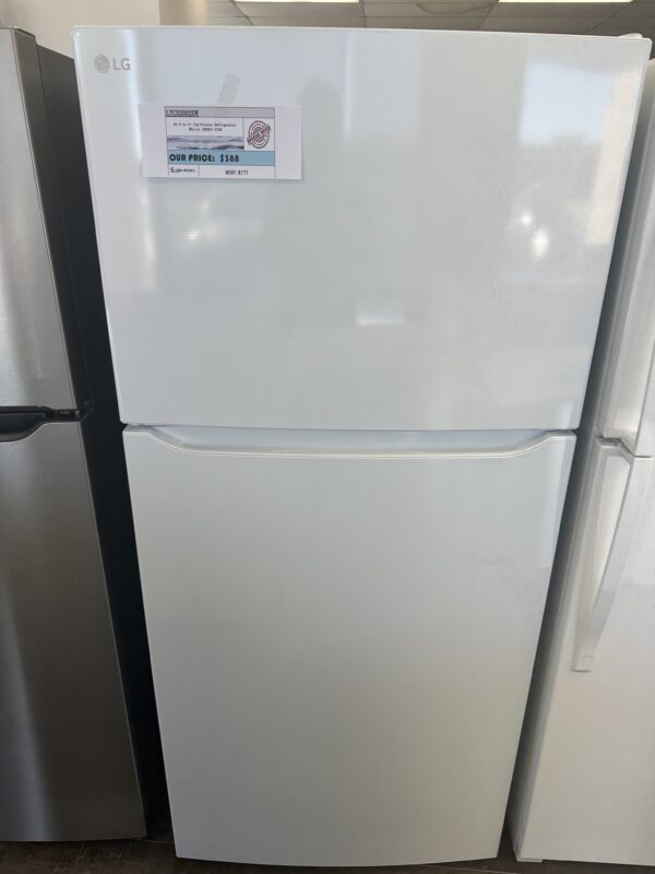 LG 20.2-cu ft Top-Freezer Refrigerator (White) ENERGY STAR