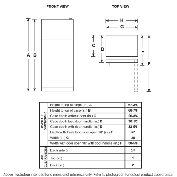 GTS18HYNRFS GE® 17.5 Cu. Ft. Top-Freezer Refrigerator - Image 5